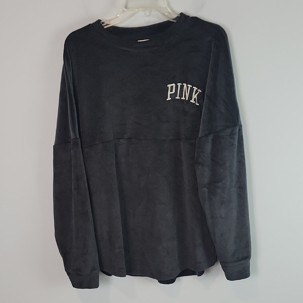 Victoria's Secret PINK velvet sweatshirt size Medium - Picture 2 of 5
